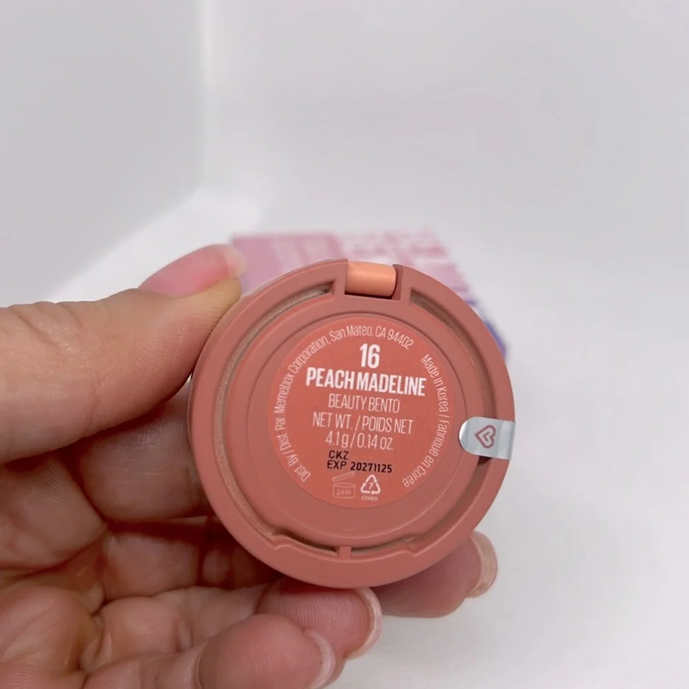 Kaja Beauty Bento Bouncy Chrome Shimmer & Matte Trio - Peach Madeline NEW w/Seal